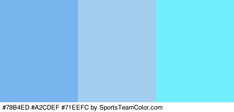 #78B4ED #A2CDEF #71EEFC Colors