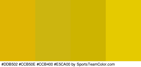 #DDB502 #CCB50E #CCB400 #E5CA00 Colors