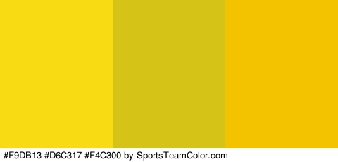 #F9DB13 #D6C317 #F4C300 Colors