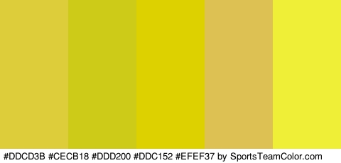 #DDCD3B #CECB18 #DDD200 #DDC152 #EFEF37 Colors