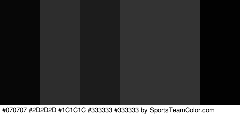 #070707 #2D2D2D #1C1C1C #333333 #333333 #020202 Colors