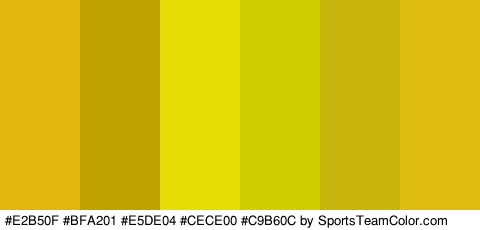 #E2B50F #BFA201 #E5DE04 #CECE00 #C9B60C #DDBB0F Colors