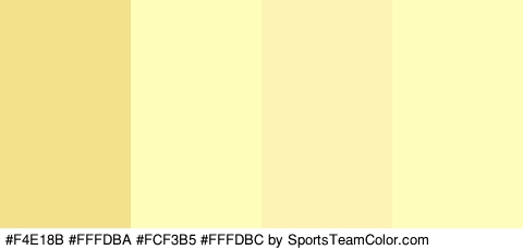 #F4E18B #FFFDBA #FCF3B5 #FFFDBC Colors