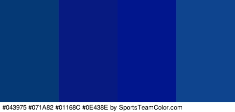 #043975 #071A82 #01168C #0E438E Colors