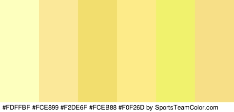 #FDFFBF #FCE899 #F2DE6F #FCEB88 #F0F26D #F7DF88 Colors