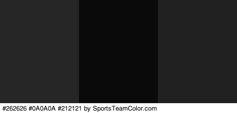 #262626 #0A0A0A #212121 Colors