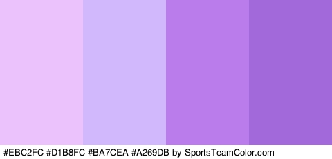 #EBC2FC #D1B8FC #BA7CEA #A269DB Colors