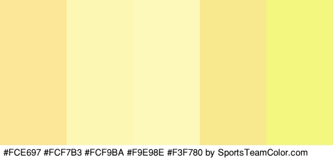 #FCE697 #FCF7B3 #FCF9BA #F9E98E #F3F780 Colors