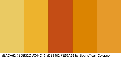 #EACA62 #EDB32D #C44C15 #DB8402 #E59A29 Colors