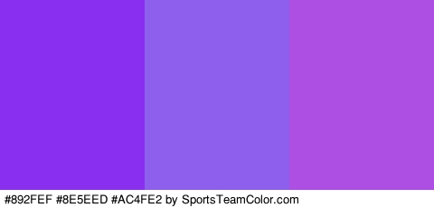 #892FEF #8E5EED #AC4FE2 Colors