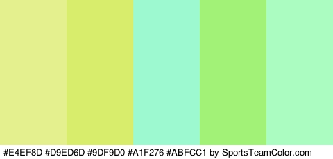 #E4EF8D #D9ED6D #9DF9D0 #A1F276 #ABFCC1 Colors