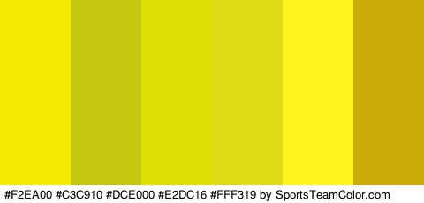 #F2EA00 #C3C910 #DCE000 #E2DC16 #FFF319 #CCAB08 Colors