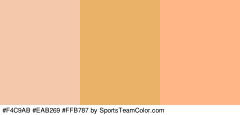 #F4C9AB #EAB269 #FFB787 Colors