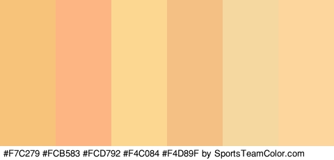 #F7C279 #FCB583 #FCD792 #F4C084 #F4D89F #FCD69C Colors