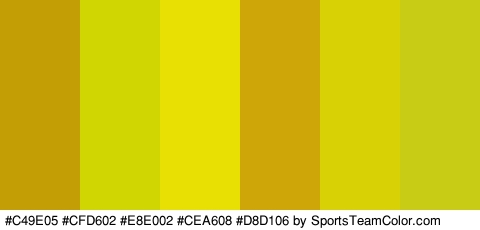 #C49E05 #CFD602 #E8E002 #CEA608 #D8D106 #C8CC14 Colors