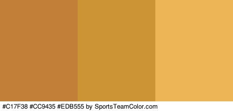 #C17F38 #CC9435 #EDB555 Colors