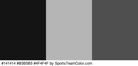 #141414 #B5B5B5 #4F4F4F Colors