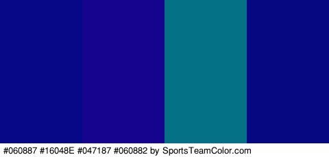 #060887 #16048E #047187 #060882 Colors