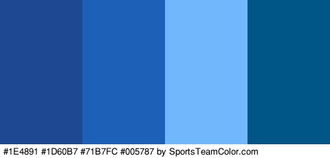 #1E4891 #1D60B7 #71B7FC #005787 Colors