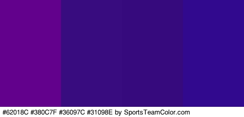 #62018C #380C7F #36097C #31098E Colors