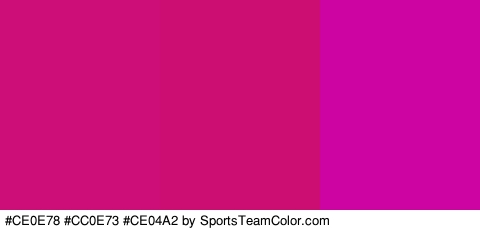 #CE0E78 #CC0E73 #CE04A2 Colors