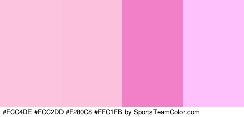 #FCC4DE #FCC2DD #F280C8 #FFC1FB Colors