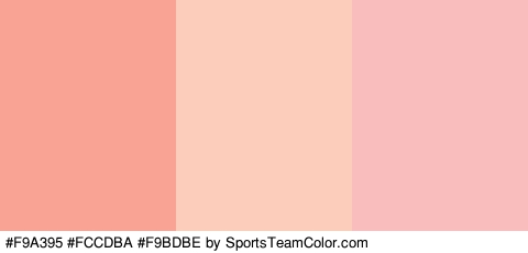 #F9A395 #FCCDBA #F9BDBE Colors