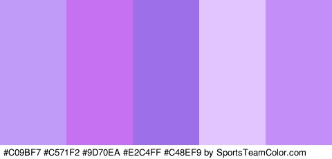 #C09BF7 #C571F2 #9D70EA #E2C4FF #C48EF9 Colors