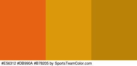 #E56312 #DB990A #B78205 Colors