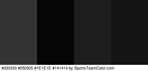 #333333 #050505 #1E1E1E #141414 Colors