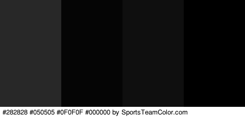 #282828 #050505 #0F0F0F #000000 Colors