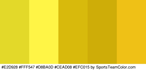 #E2D928 #FFF547 #D8BA0D #CEAD08 #EFC015 Colors