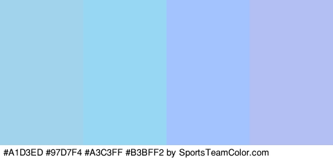 #A1D3ED #97D7F4 #A3C3FF #B3BFF2 Colors