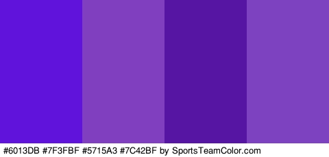 #6013DB #7F3FBF #5715A3 #7C42BF Colors