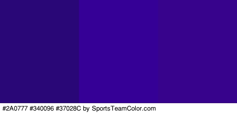 #2A0777 #340096 #37028C Colors