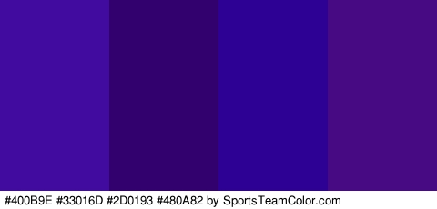 #400B9E #33016D #2D0193 #480A82 Colors