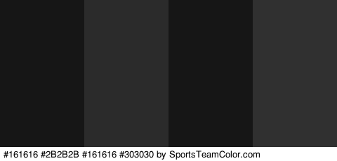 #161616 #2B2B2B #161616 #303030 Colors