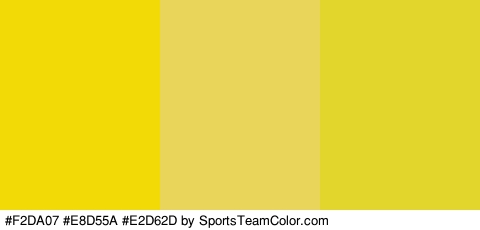 #F2DA07 #E8D55A #E2D62D Colors