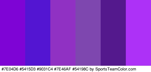 #7E04D6 #5415D3 #9031C4 #7E46AF #54198C #AE31F7 Colors