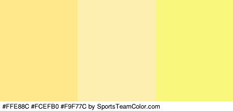 #FFE88C #FCEFB0 #F9F77C Colors