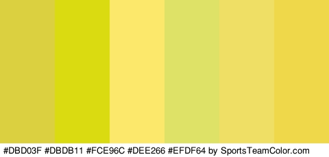 #DBD03F #DBDB11 #FCE96C #DEE266 #EFDF64 #EFD94A Colors