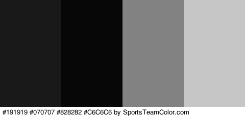 #191919 #070707 #828282 #C6C6C6 Colors