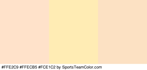 #FFE2C9 #FFECB5 #FCE1C2 Colors