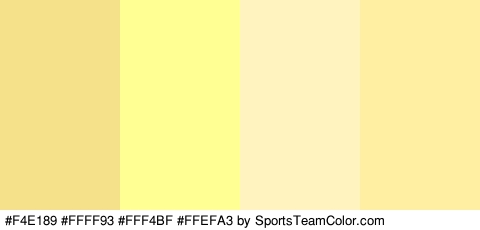 #F4E189 #FFFF93 #FFF4BF #FFEFA3 Colors