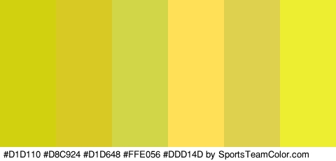 #D1D110 #D8C924 #D1D648 #FFE056 #DDD14D #EDED31 Colors