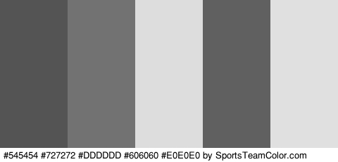 #545454 #727272 #DDDDDD #606060 #E0E0E0 Colors