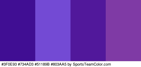 #3F0E93 #734AD3 #51189B #803AA5 Colors