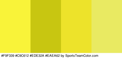 #F9F339 #C9C612 #EDE32A #EAEA62 Colors