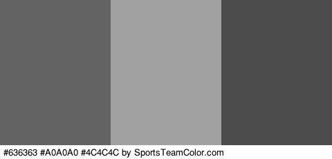 #636363 #A0A0A0 #4C4C4C Colors