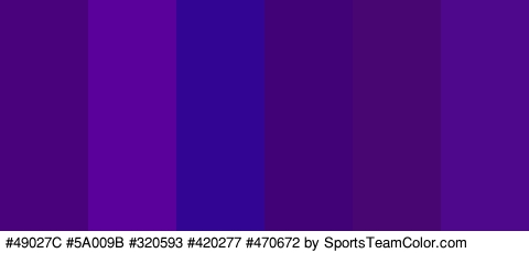 #49027C #5A009B #320593 #420277 #470672 #4E088C Colors